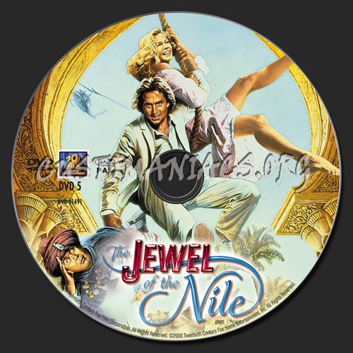 The Jewel of the Nile dvd label