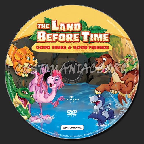 The Land Before Time: Good Times & Good Friends dvd label