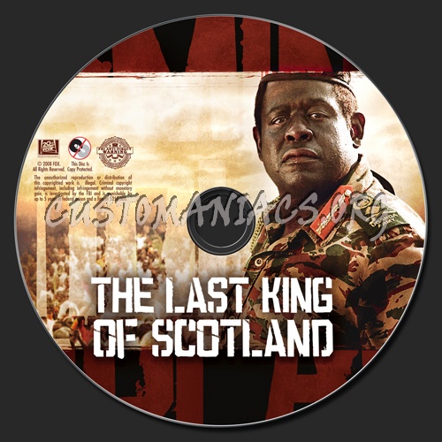 The Last King of Scotland dvd label