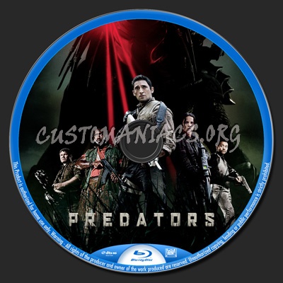 Predators blu-ray label