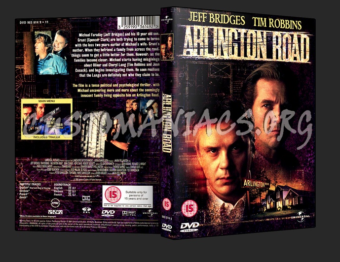 Arlington Road dvd cover