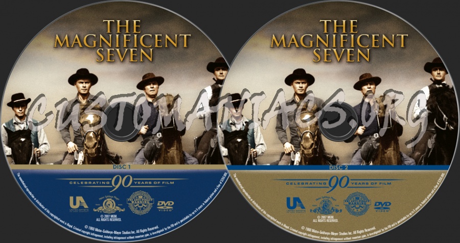 The Magnificent Seven dvd label