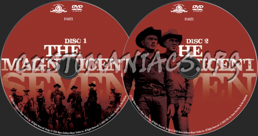 The Magnificent Seven dvd label