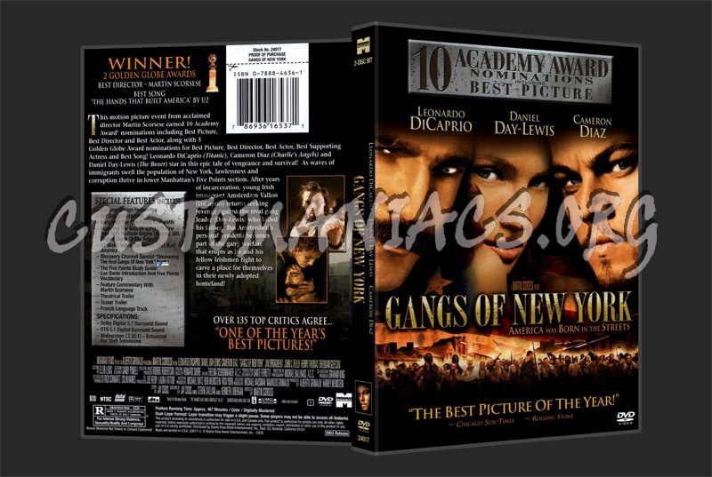 Gangs of New York dvd cover