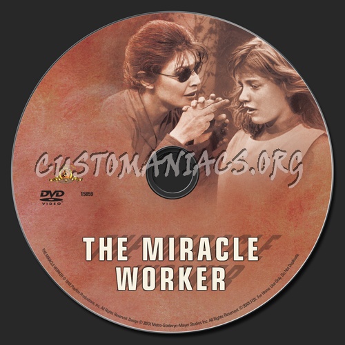 The Miracle Worker dvd label