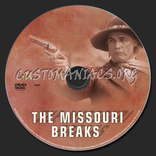 The Missouri Breaks dvd label