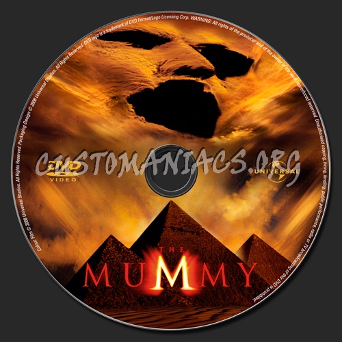 The Mummy dvd label