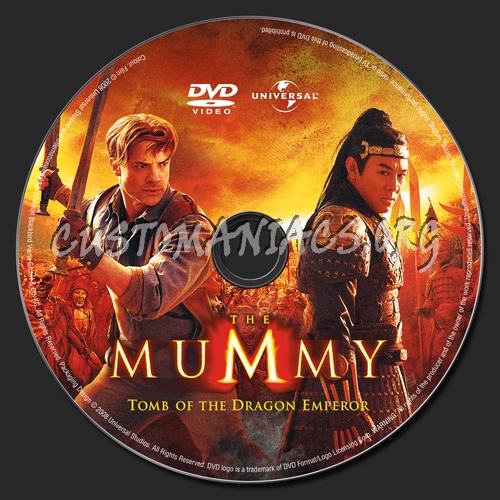 The Mummy Tomb of the Dragon Emperor dvd label