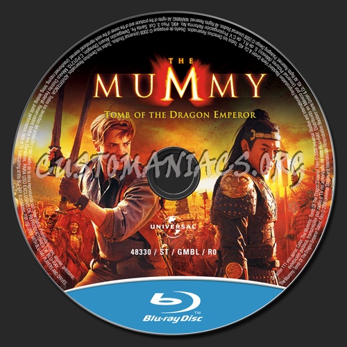 The Mummy Tomb of the Dragon Emperor blu-ray label
