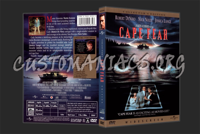 Cape Fear (1991) dvd cover