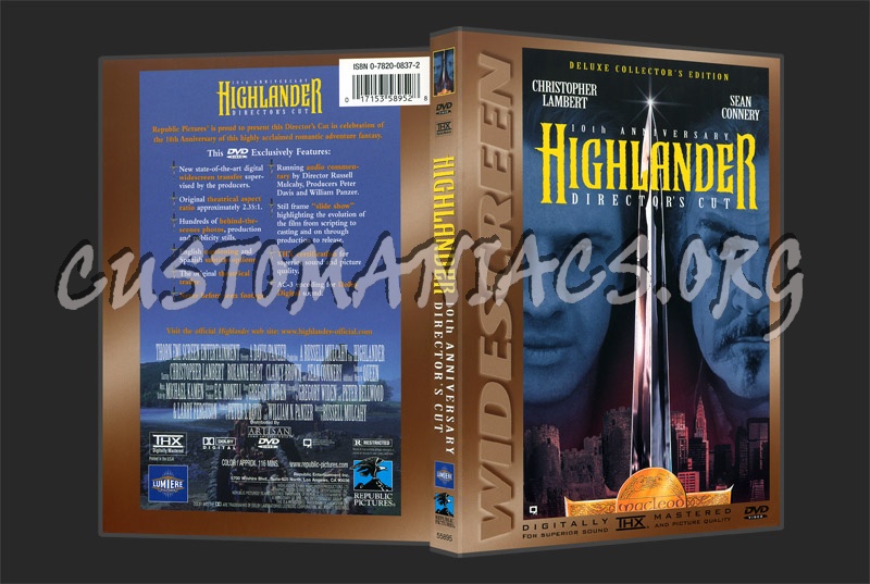 Highlander dvd cover