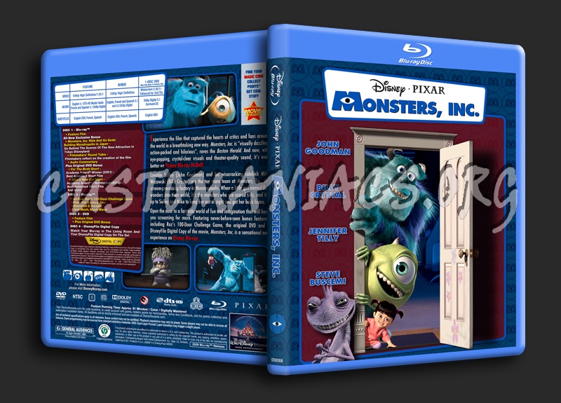 Monsters, inc. blu-ray cover