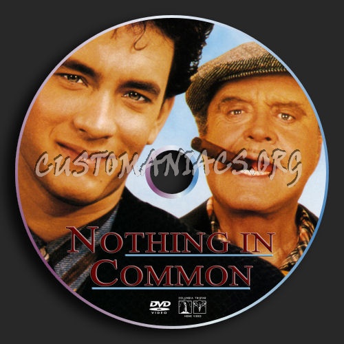 Nothing In Common dvd label