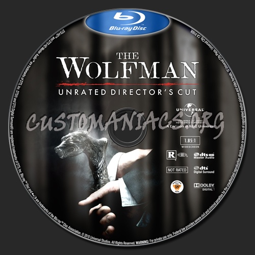 The Wolfman (2010) blu-ray label