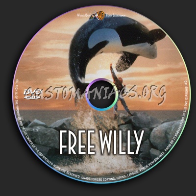 Free Willy dvd label