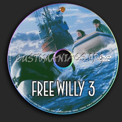Free Willy 3 dvd label