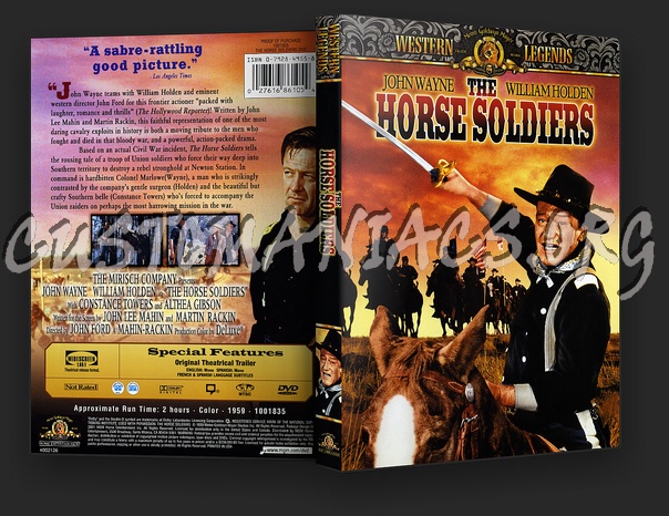 The Horse Soldiers dvd cover