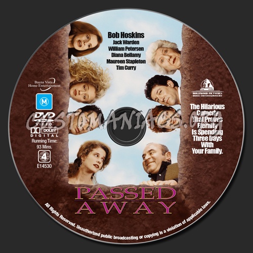 Passed Away dvd label