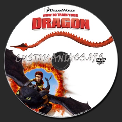 How To Train Your Dragon dvd label