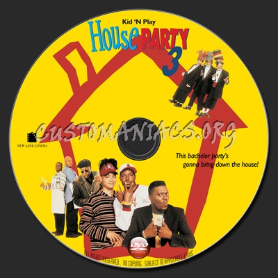 House Party 3 dvd label