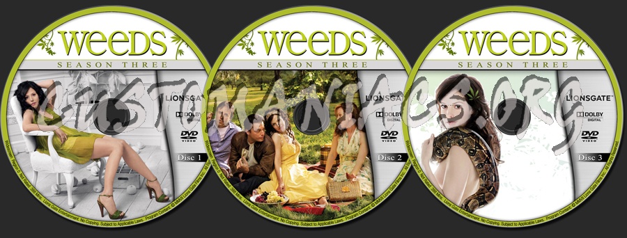 Weeds - Season 3 dvd label