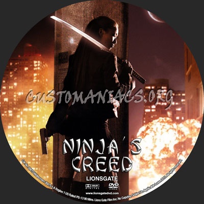 Ninja's Creed dvd label