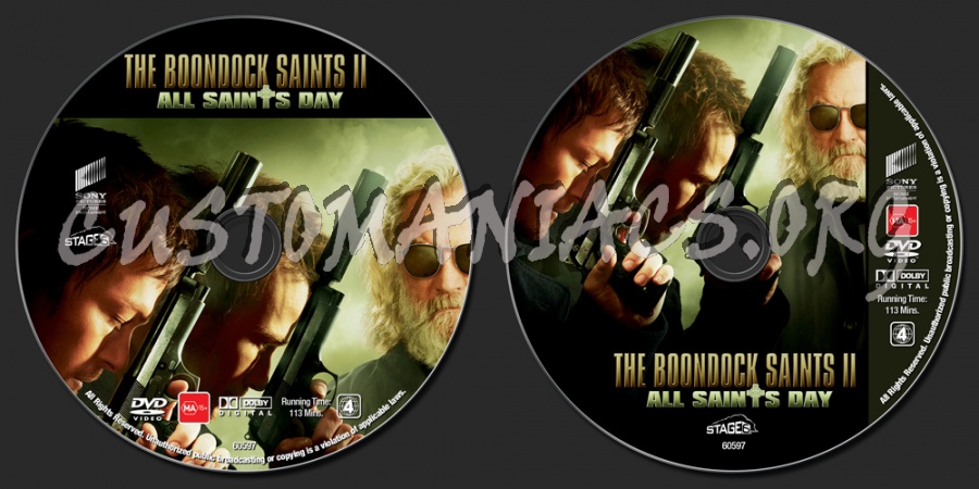 The Boondock Saints II - All Saints Day dvd label