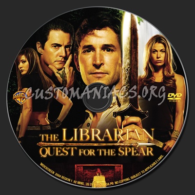 The Librarian Quest for the Spear dvd label