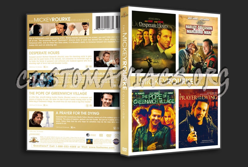 The Mickey Rourke Collection dvd cover