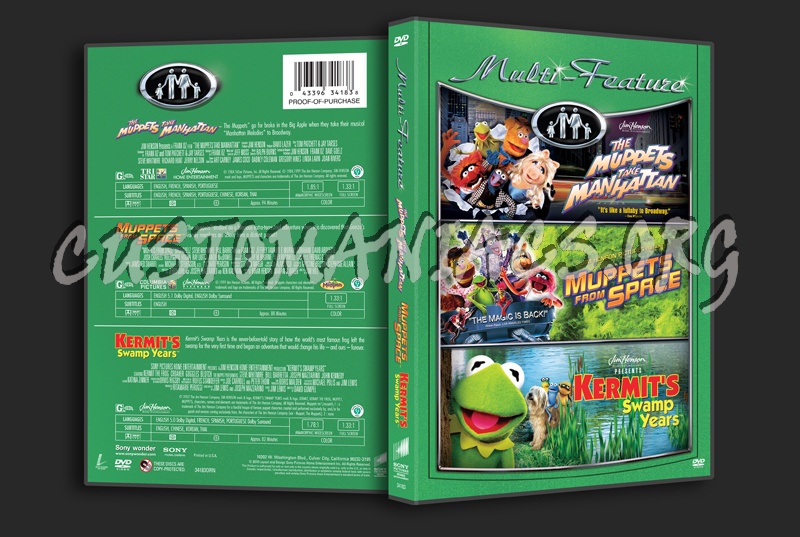 The Muppets Take Manhattan / Muppets from Space / Kermit's Swamp Years dvd cover