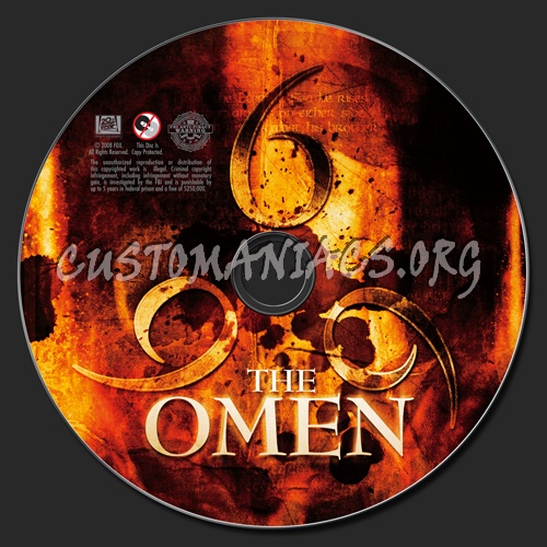 The Omen dvd label