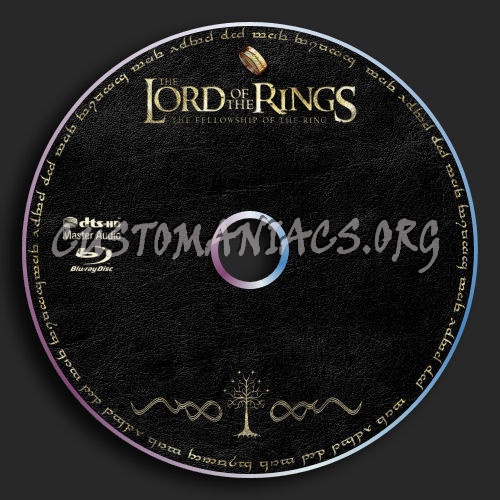 The Lord of the Rings: The Fellowship of the Ring blu-ray label