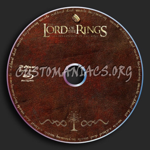 The Lord of the Rings: The Fellowship of the Ring blu-ray label