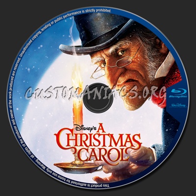 A Christmas Carol blu-ray label