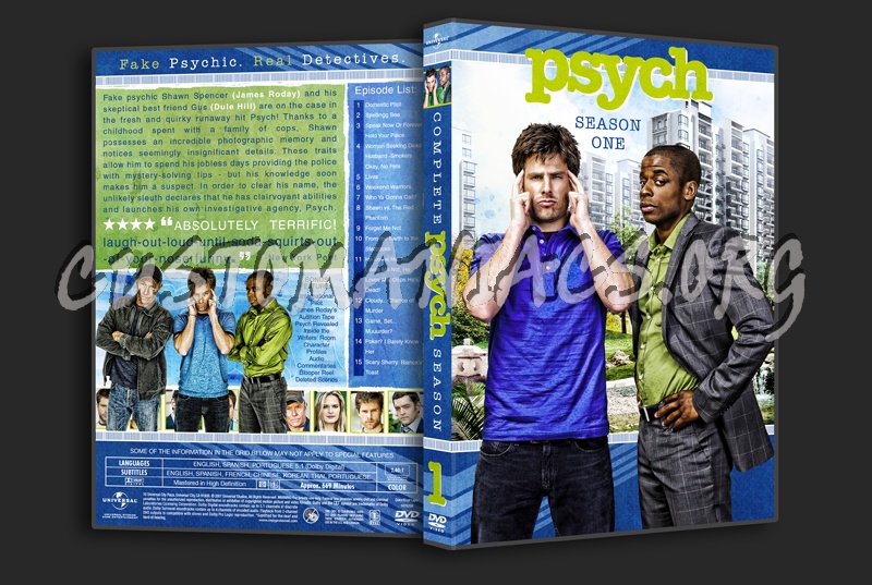 Psych Season 1 dvd cover