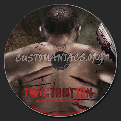 2:13 two thirteen dvd label