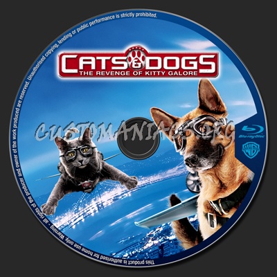 Cats & Dogs The Revenge of Kitty Galore blu-ray label