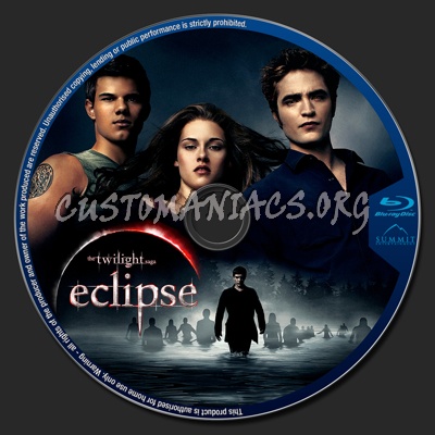 The Twilight Saga: Eclipse blu-ray label