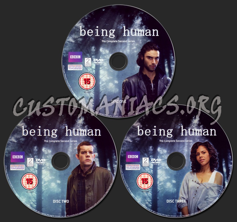 Being Human Series 2 dvd label