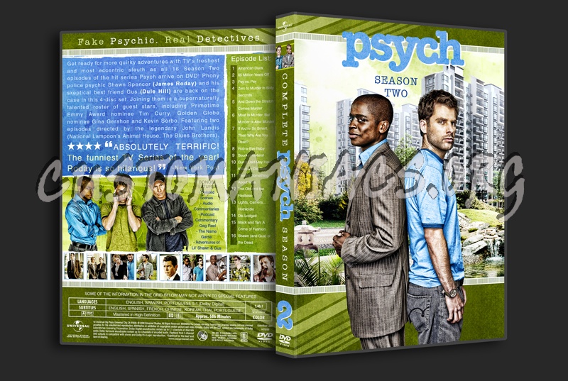 Psych Season 2 dvd cover