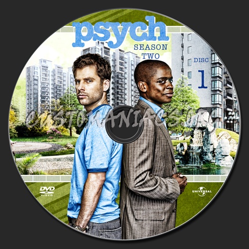 Psych Season 2 dvd label