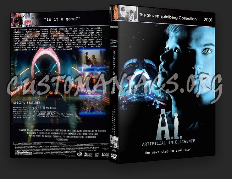 A.I. Artificial Intelligence - The Steven Spielberg Collection dvd cover