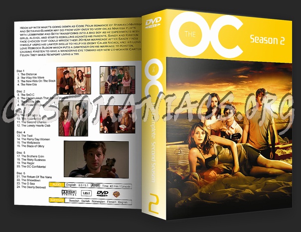 The O.C. Season 1-4 dvd cover