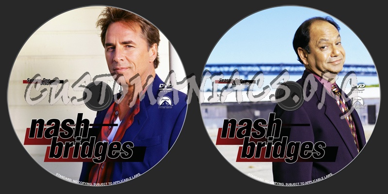 Nash Bridges : The First Season dvd label