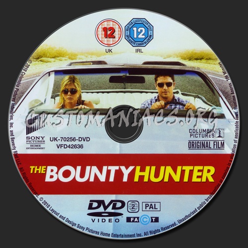 The Bounty Hunter dvd label