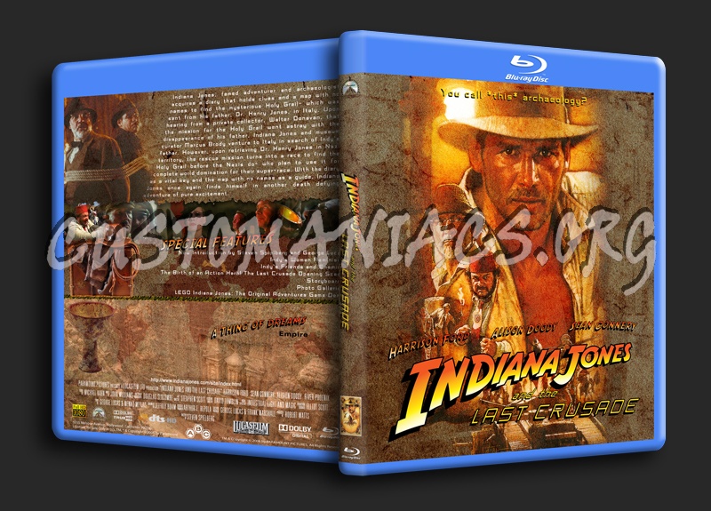 Indiana Jones And The Last Crusade blu-ray cover