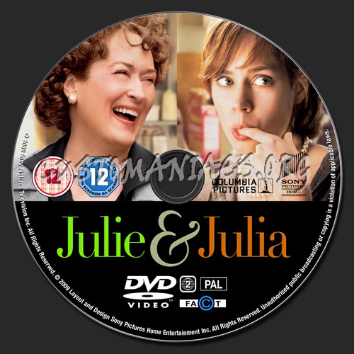 Julie & Julia dvd label