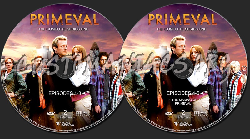Primeval Series 1 dvd label