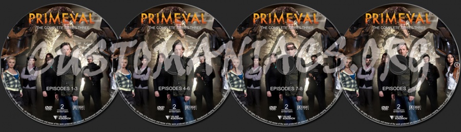 Primeval Series 3 dvd label