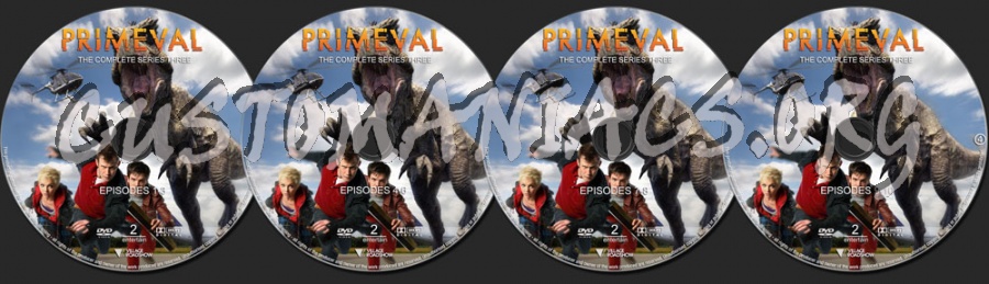 Primeval Series 3 dvd label